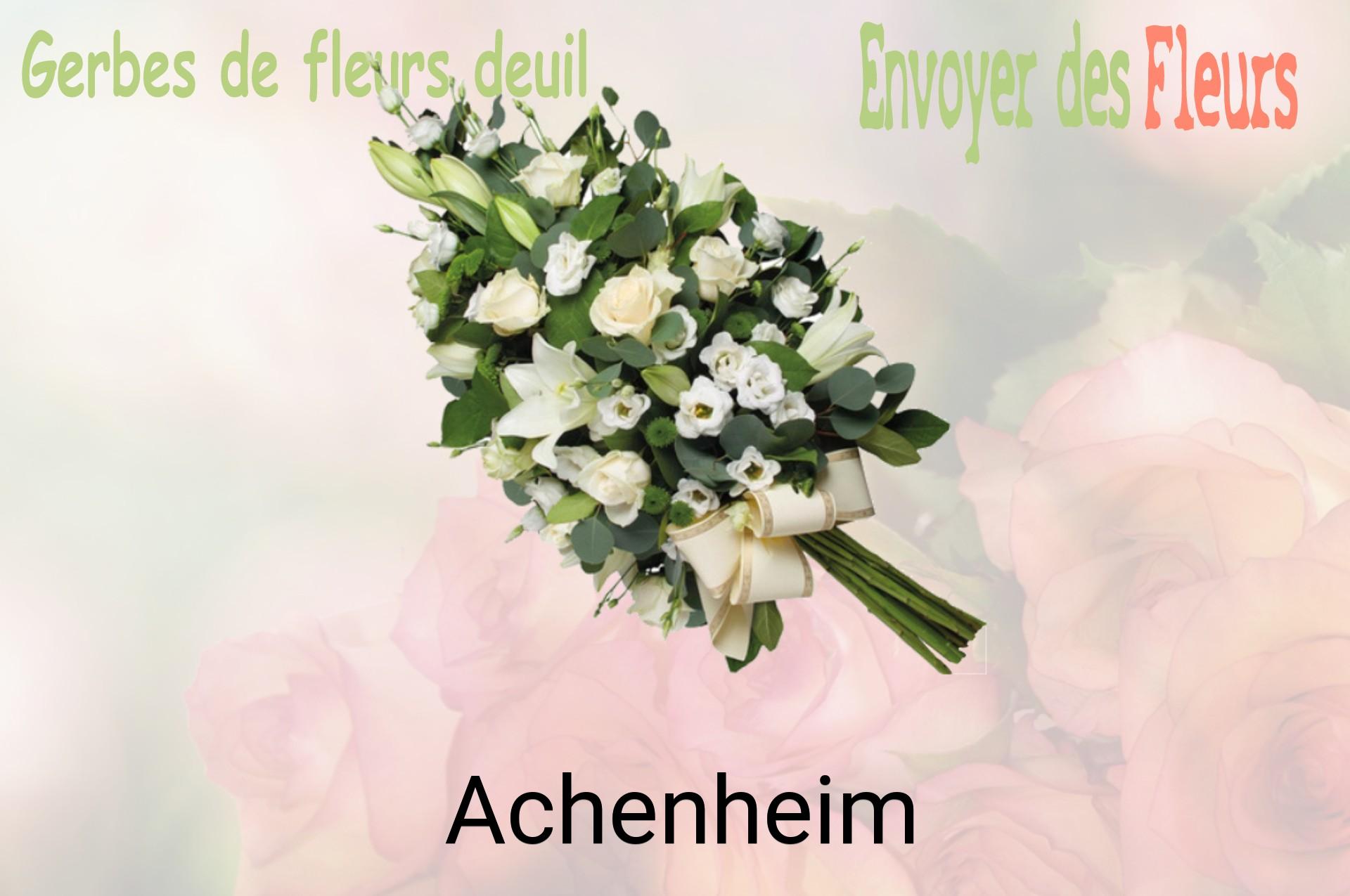 Gerbe de fleurs de deuil livrée à Achenheim